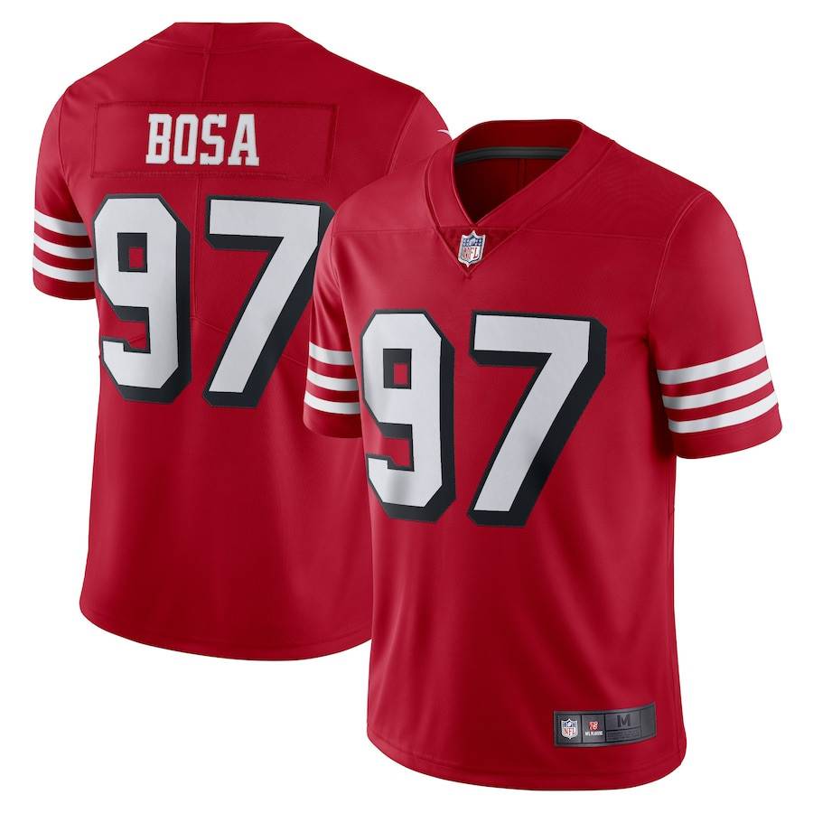 San Francisco 49 San Francisco 49ERS Rugby Unit 97 Nick Bosa Jersey Male