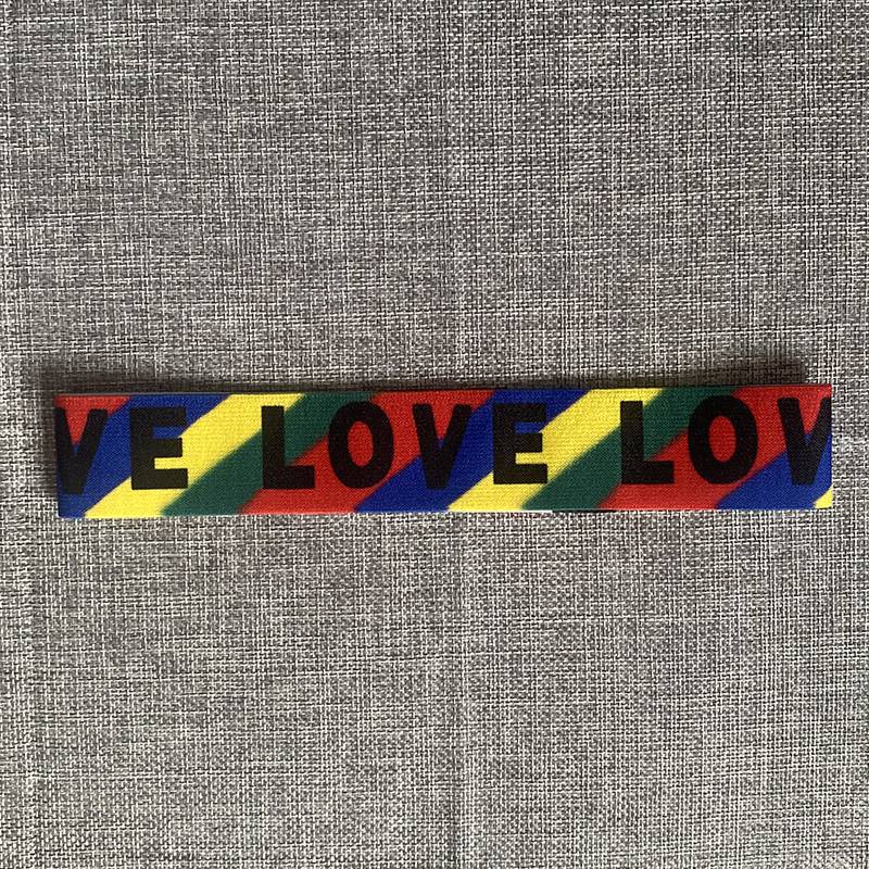 love striped hairband