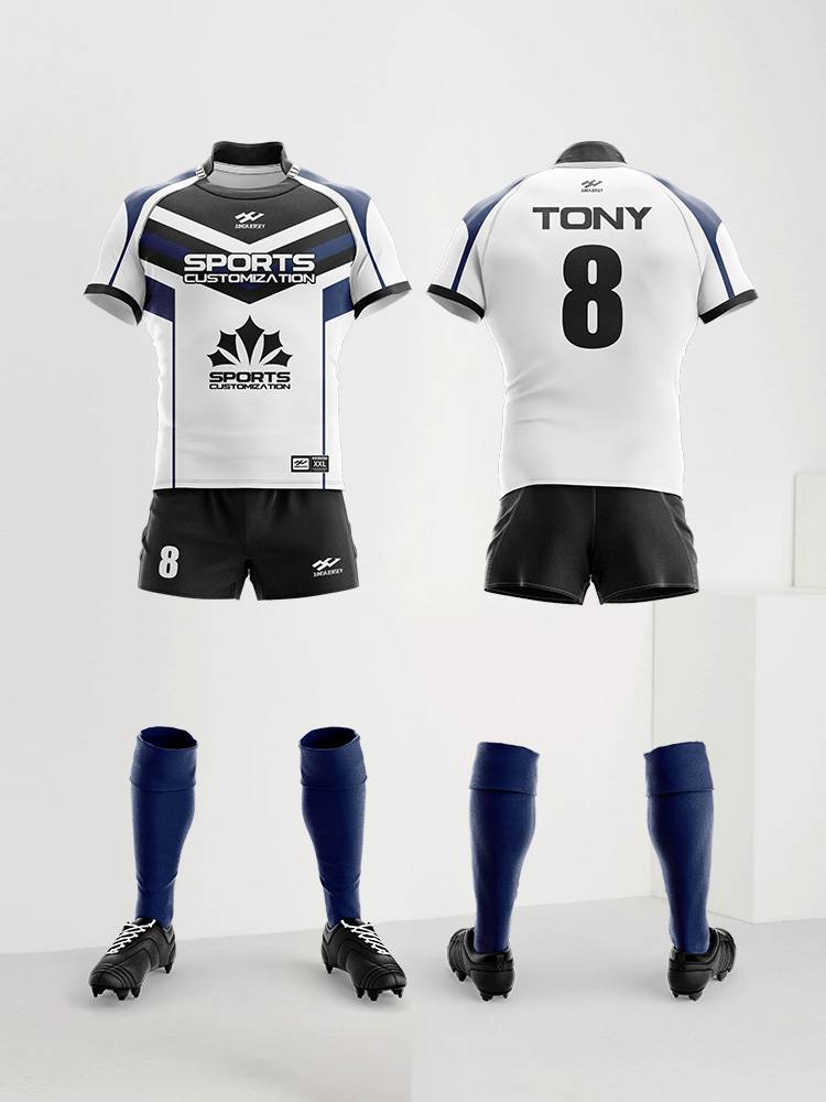 British rugby jersey competition uniform short -sleeved T -shirt customization to make rugby competition professional team uniforms loose