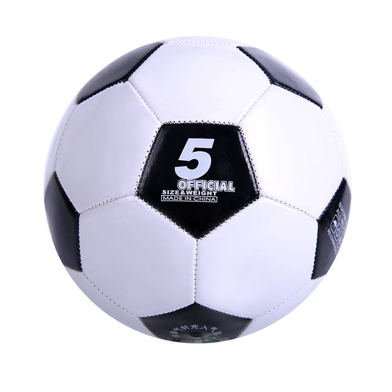 BLACK-AND-WHITE FOOTBALL PU SOFT-SKIN 3 AND MILLING ROOM 5 FOR YOUNG SCHOOLBOYS OUTSIDE AND OUT