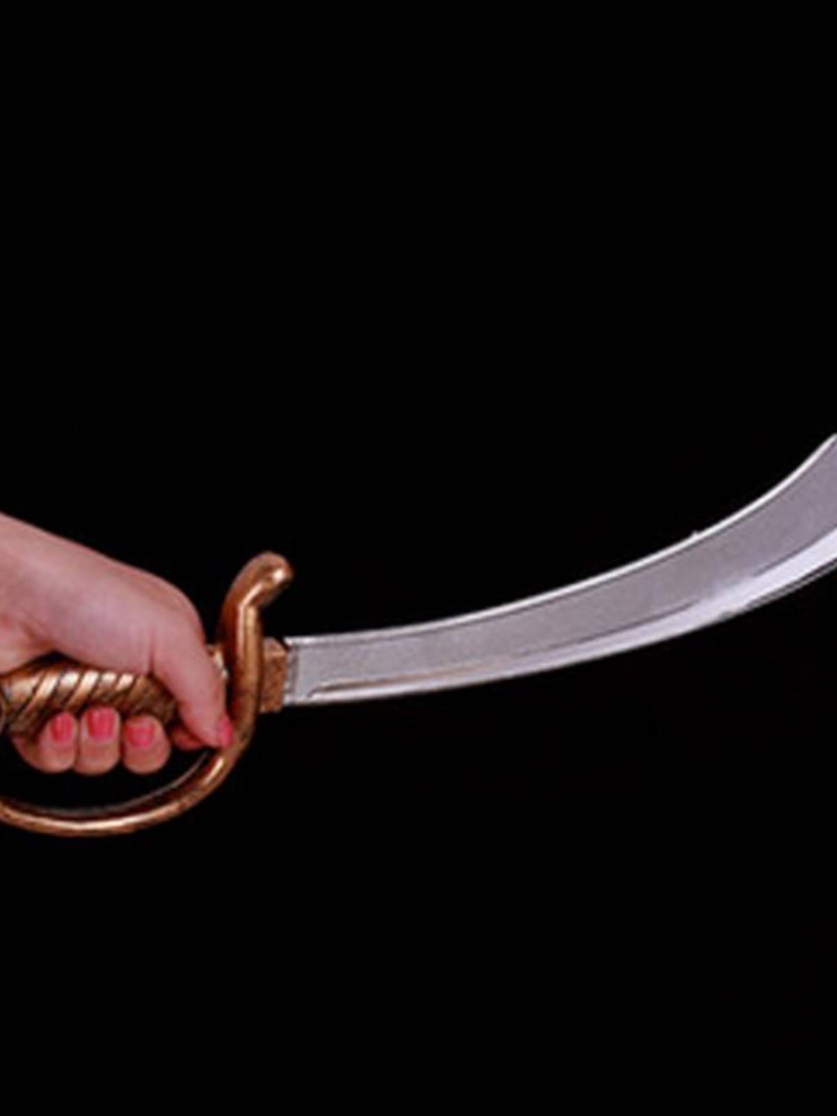 cosplay Caribbean Pirate Hat Pirate Knife Club Accessories Pirate Banner Eye Curdine Hand Scimitar Hat Plastic Gold Coin Proposa