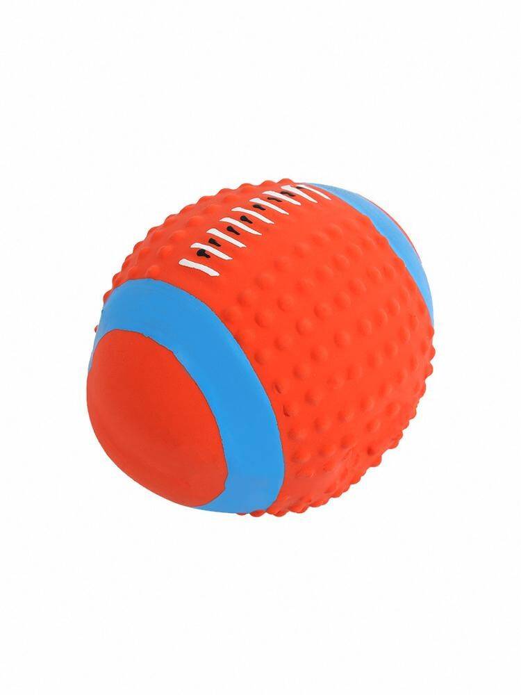 Dog latex toys grinding teeth, biting, bite, unlocking stuffy rugby football small dog Teddy training pet supplies