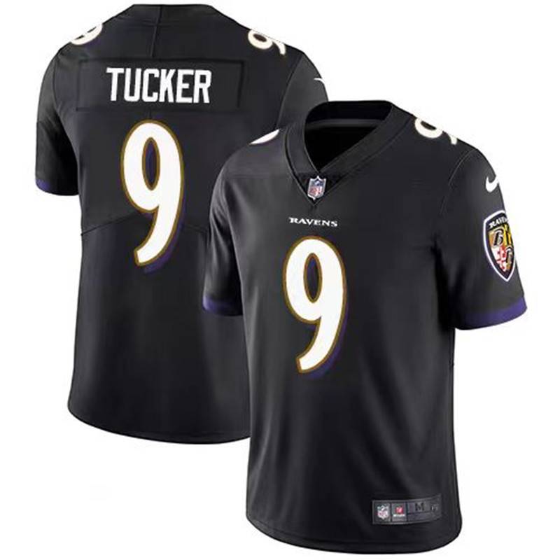 24 new version of NFL Balt Mo Crow Baltimore Ravens 9# Tucker rugby jersey