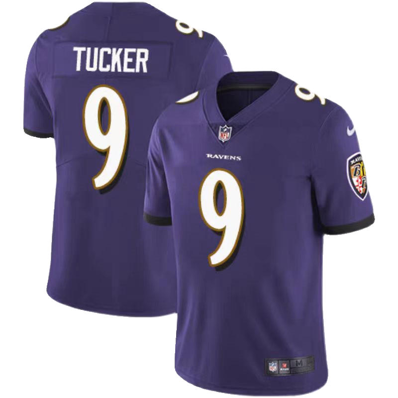 24 new version of NFL Balt Mo Crow Baltimore Ravens 9# Tucker rugby jersey