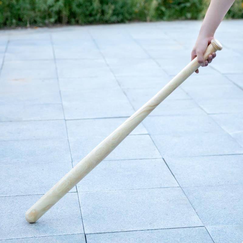 Cars with a baseball bat and a wooden baseball bat and a child's car with a defensive weapon to defend a solid baseball bat