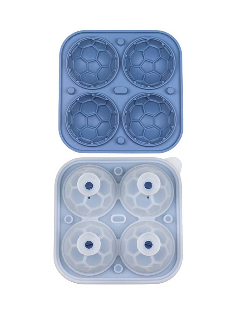 Silicone ice hockey mold whiskey big spherical commercial ice grid frozen ice cubes homemade large round football ice device