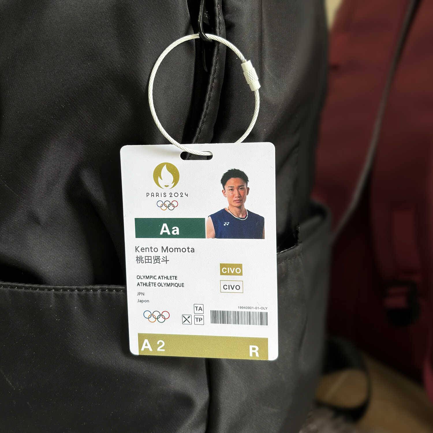 Lin Dan Tao Tianxian Dou Badminton Star Star Card Backpack Pendant Decoration Paris player Pass Pass