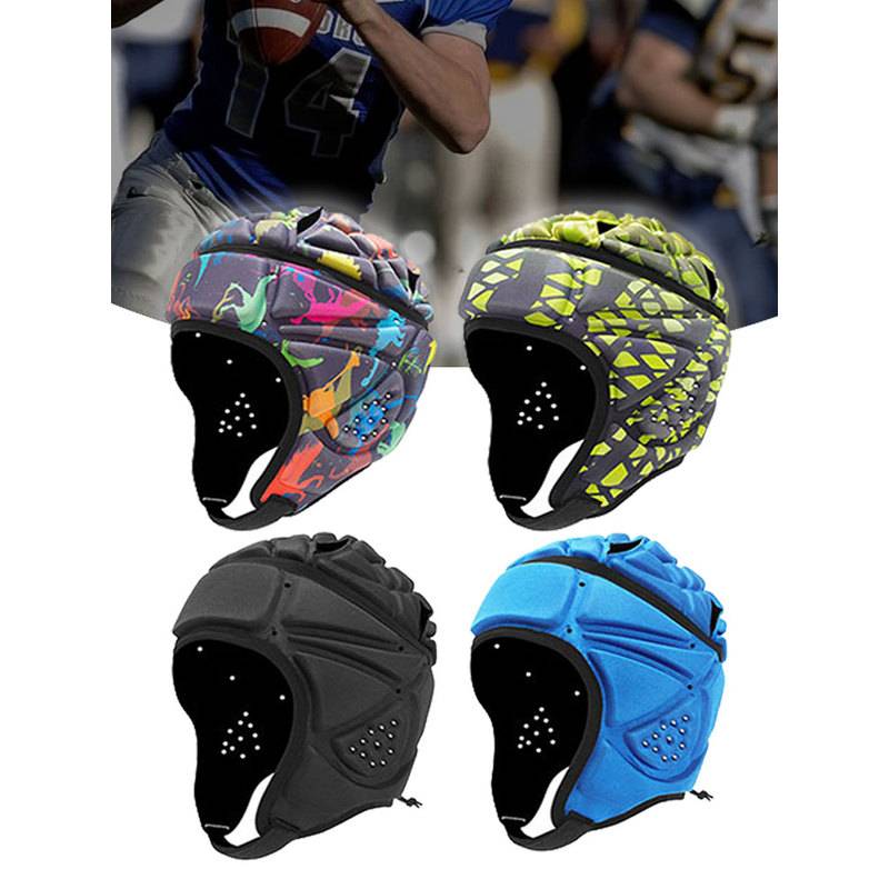 Outdoor sports anti -collision hats goalkeeper headhole anti -fall football basketball British football helmet care gear
