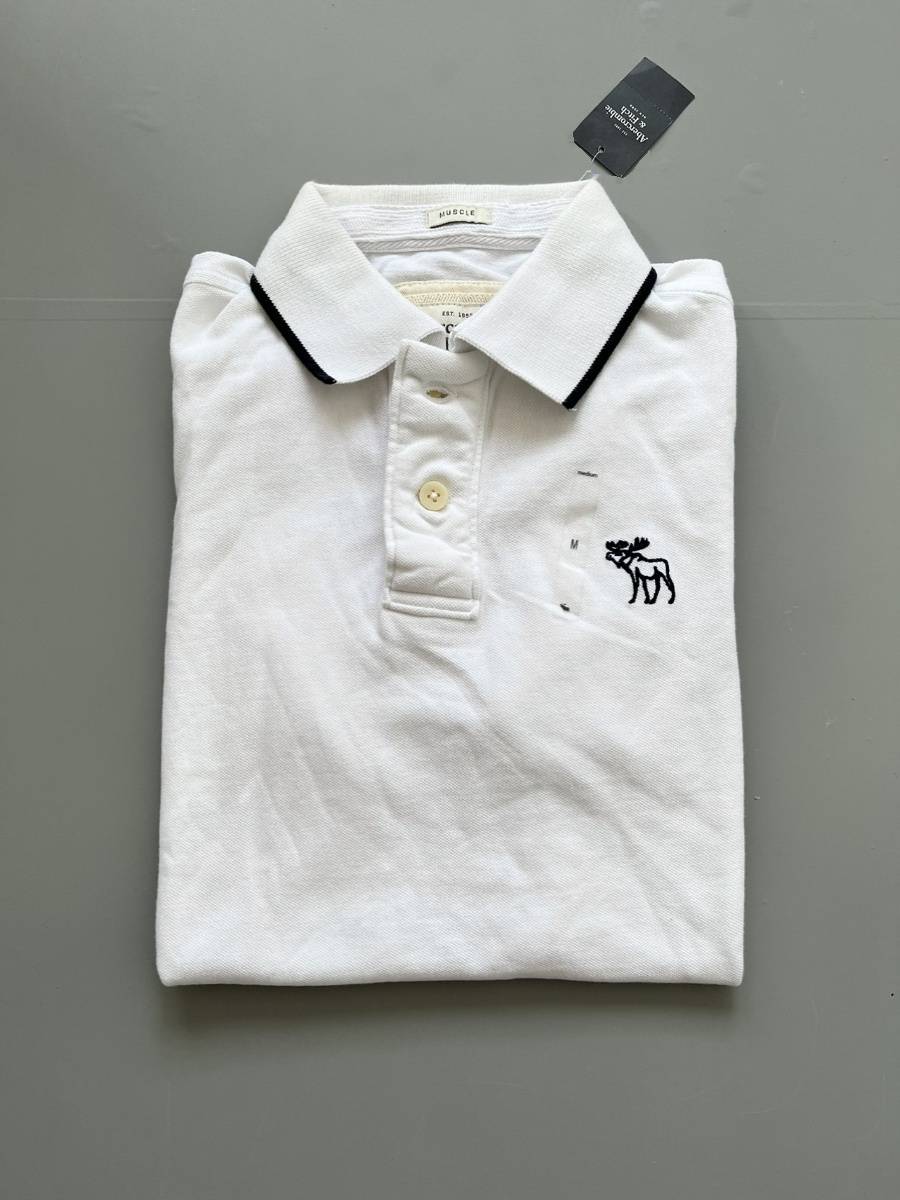 Special offer Abercrombie & FITCH short -sleeved POLO lapel T -shirt base AF short -sleeved lapel slim retro