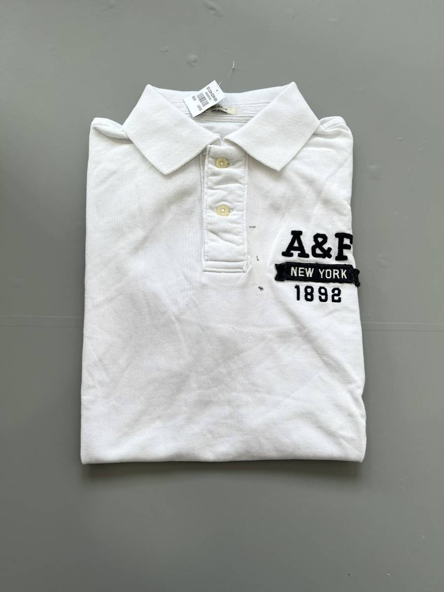 Special offer Abercrombie & FITCH short -sleeved POLO lapel T -shirt base AF short -sleeved lapel slim retro