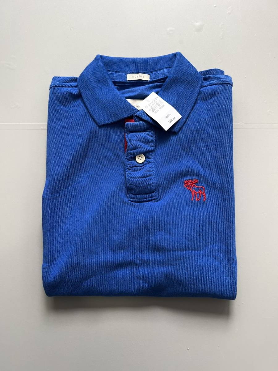 Special offer Abercrombie & FITCH short -sleeved POLO lapel T -shirt base AF short -sleeved lapel slim retro