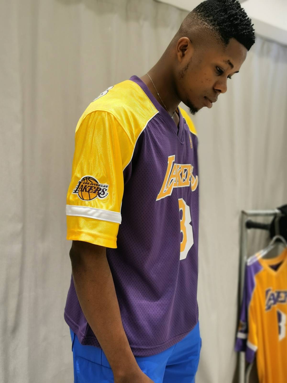 Kobe James retro jersey network eye speed dry embroidery basketball rugby uniform short -sleeved T -shirt