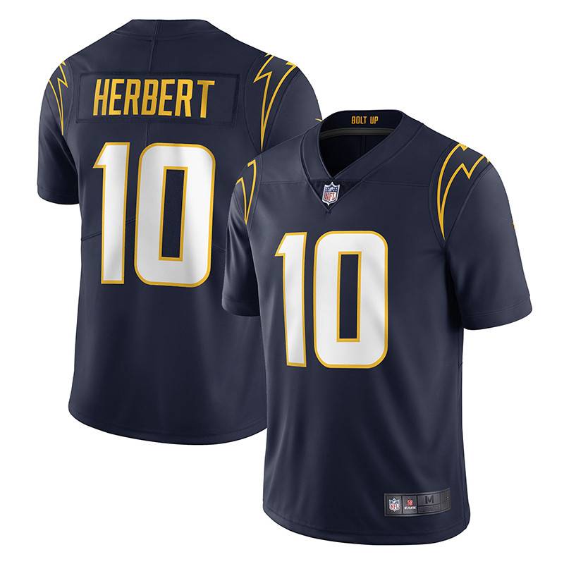Los Angeles Lightning CHARGERS Rugby Uniform No. 10 Justin Herbert Sports Service Men
