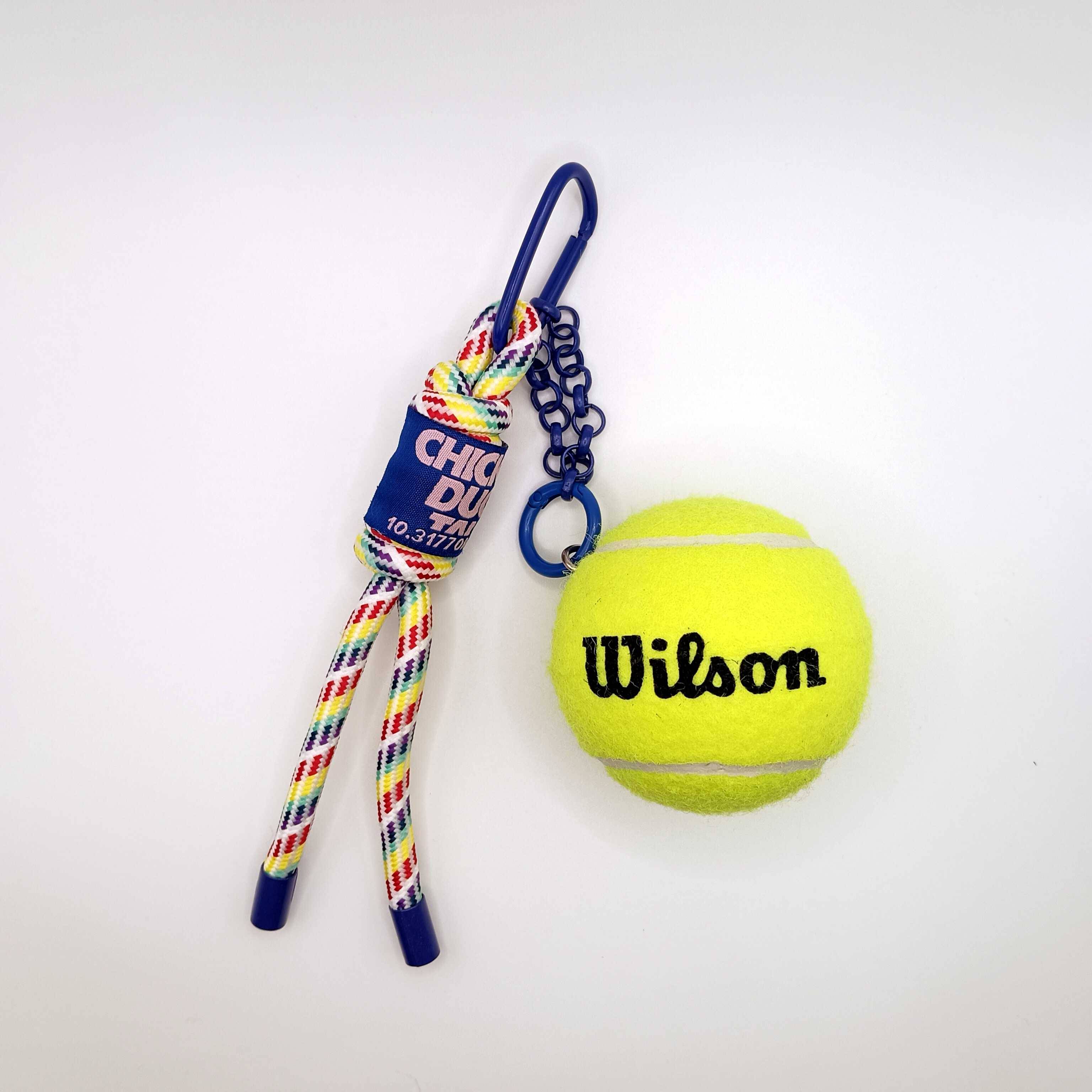 Cute black clown tennis packaging decoration 2024 tennis rainbow pendant club competition prize birthday gift