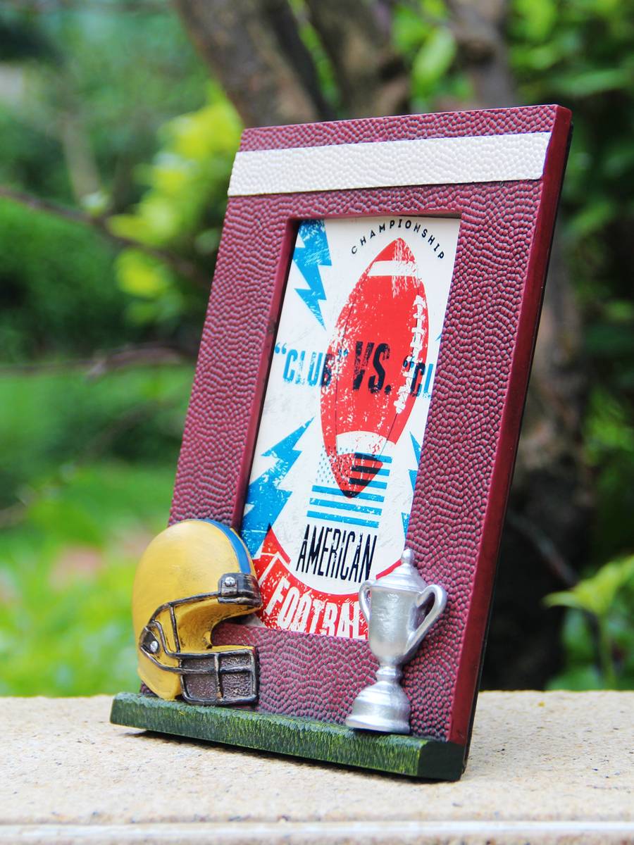 Rugby Rugby 3D Photo Frame Decoration Creative Craft Craft Craftsmanship Gift Competition Memorial Birthday Gift Award
