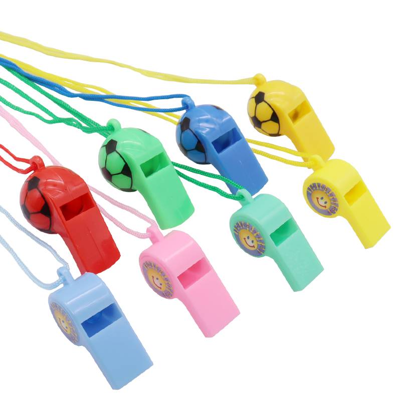 Plastic color with rope whistle, referee whistle whistle, children whistle, whistle ok whistle BB whistle
