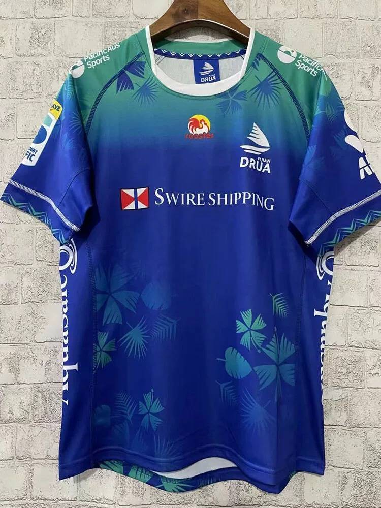 2024 Fiji 7 -person master and guest rugby clothes short -sleeved training suit Fiji Rugby Jersey