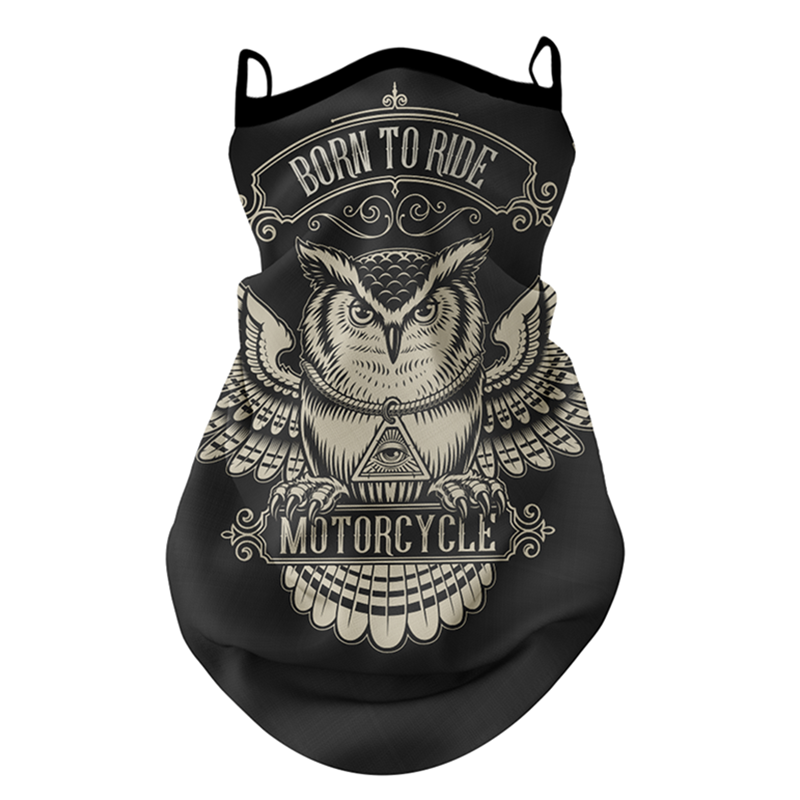 Motorcycles and locomotive Riding sunscreen mask Harley hanging head scarf Summer men and women ice sensation anti -ultraviolet triangle neck case