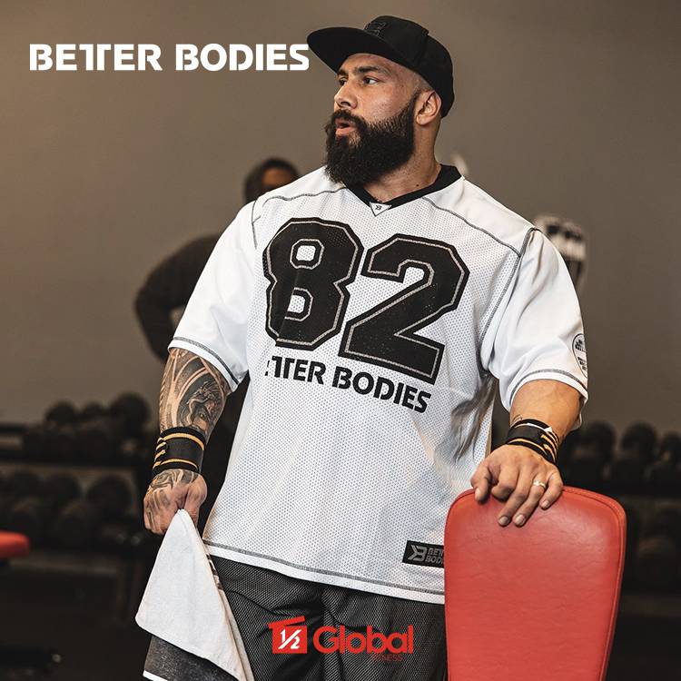 Better Bodies Football Tee Bertebao wide -speed dry -breathable rugby short -sleeved shirt T -shirt