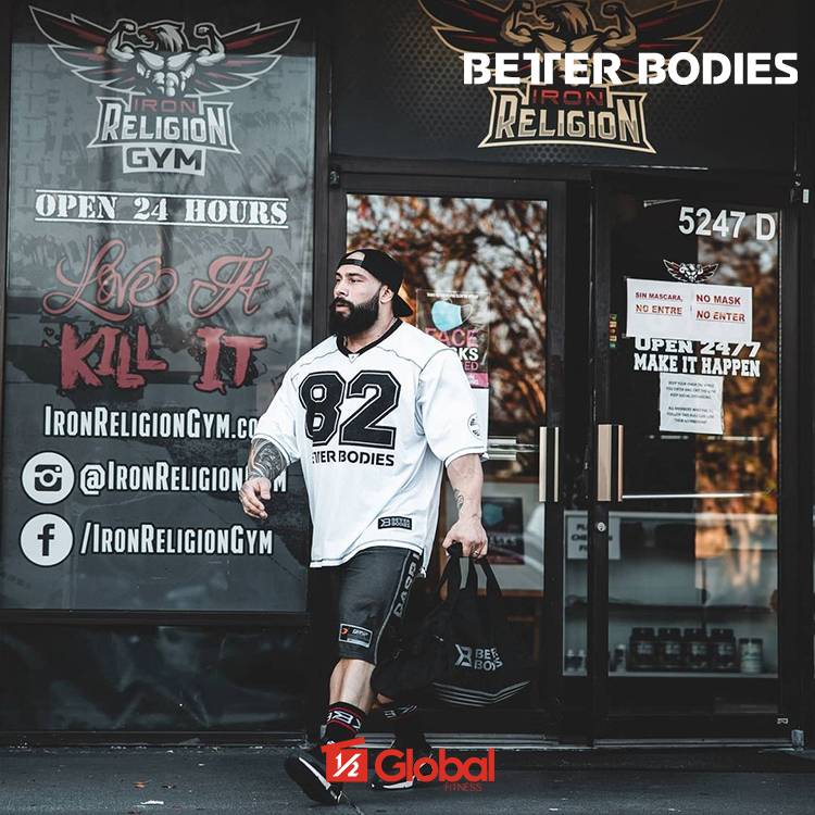 Better Bodies Football Tee Bertebao wide -speed dry -breathable rugby short -sleeved shirt T -shirt
