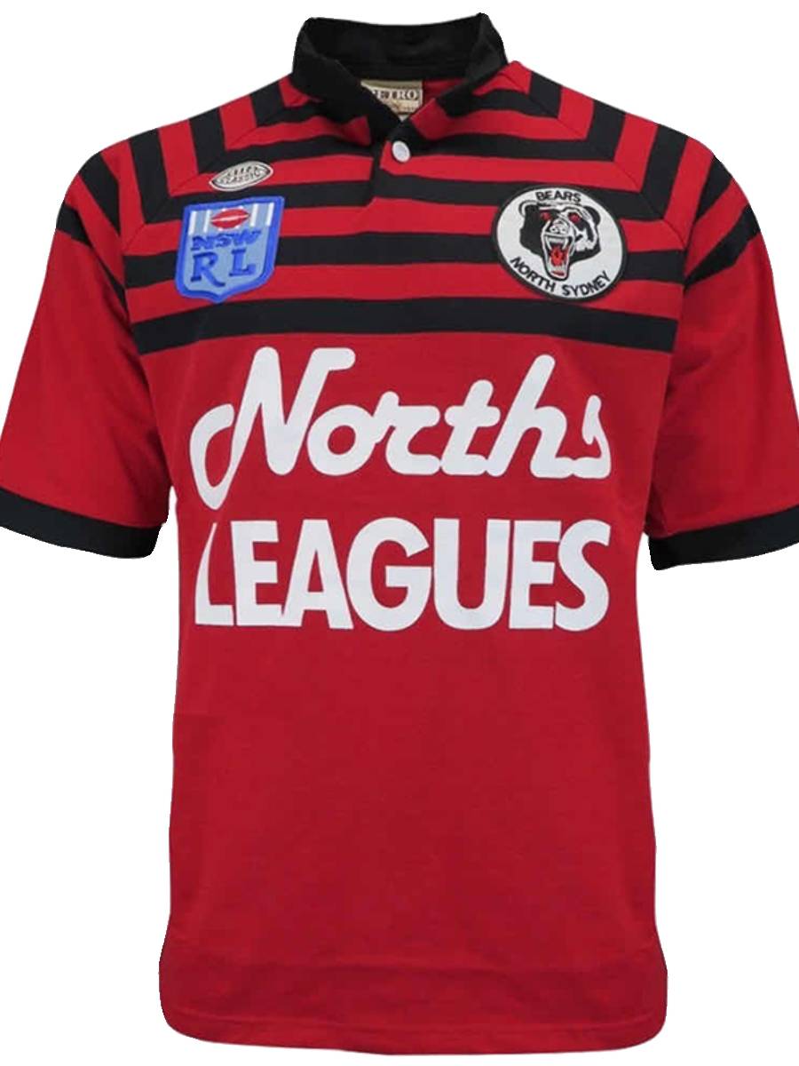 Australian North Sydney Xiongxi Tiger Head Dog Retro Retro Edition Olive Server Retro Rugby