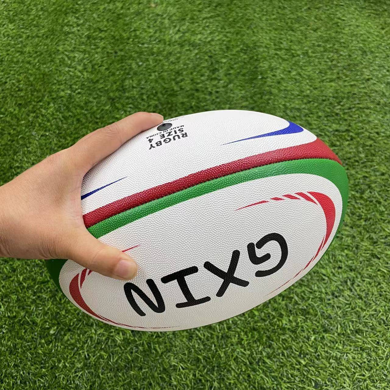 No. 4 Green Rugby (Give Pulling Tube+Qi Acupuncture+Ballab)+length diameter of about 26cm 330 grams-J53 (CQZDQ)