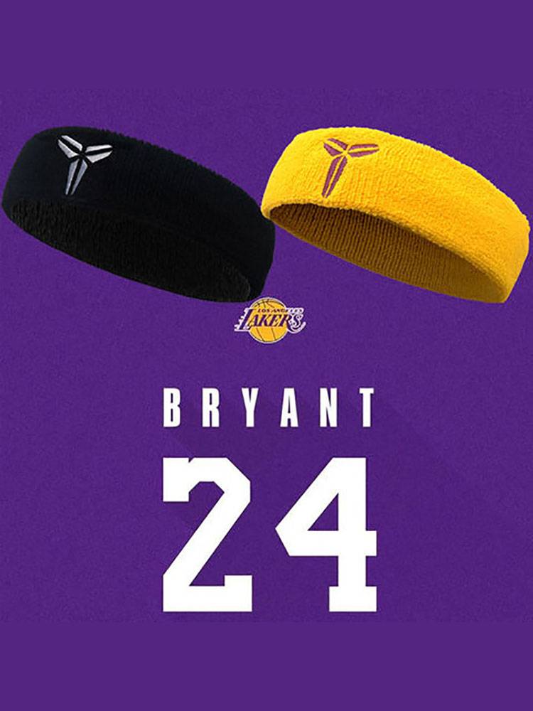 Basketball headscarf star Kobe adult children's sports headband running sweat -absorbing and sweat -absorbing fitness band