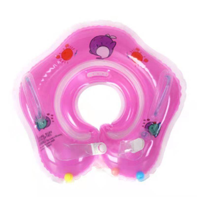 Baby swimming ring neck bath, bathing neonatal swimming circle 0- December baby anti-lying neck circle children's collar safety
