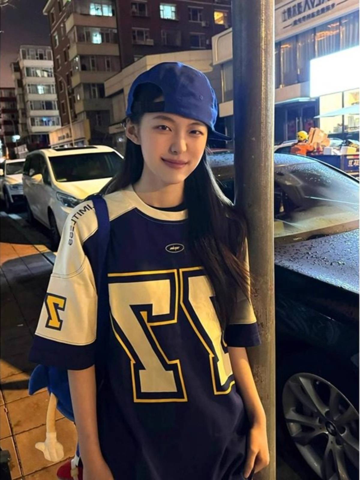 Contrasting color stitching 77 ice hockey T -shirt male summer tide brand American retro rugby uniform short -sleeved hip hip hip hip hip hip -hop half -sleeved