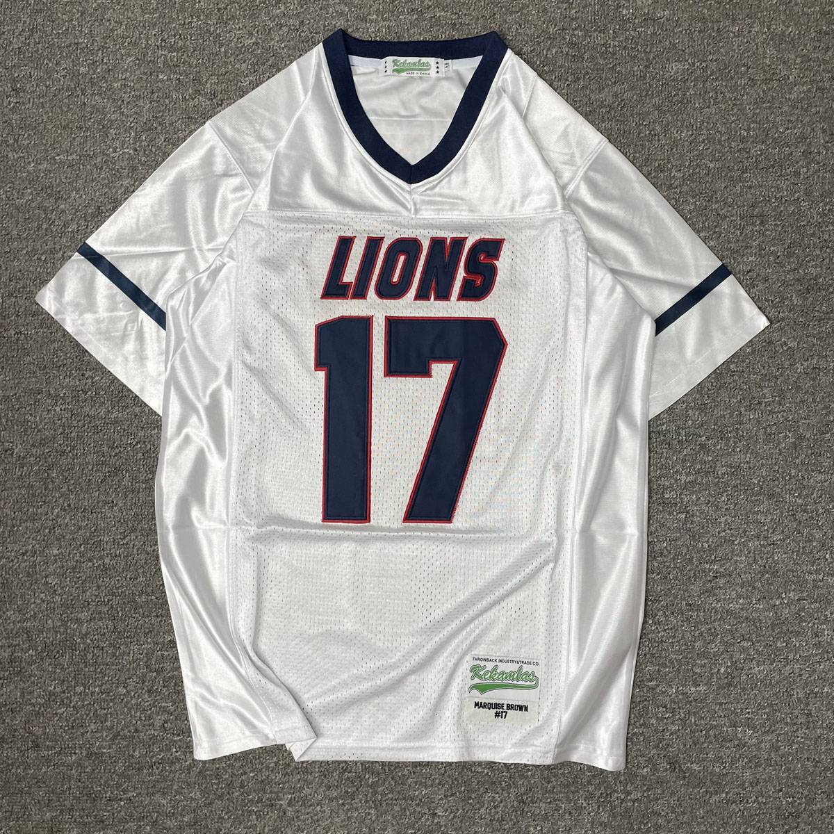 American hip -hop style large -size mid -length football clothing net personality silk sliding sports speed dry hiphopt Hiphopt shirt