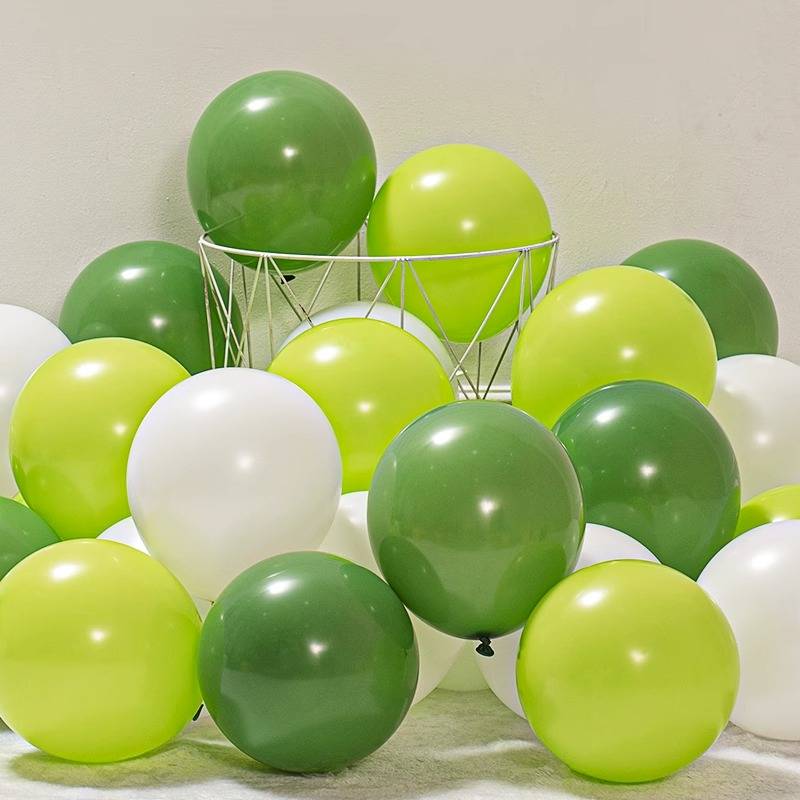 Retro olive avocado Dark Green Balloon Birthday Shopping Mall School Kindergarten Forest Scene Decoration