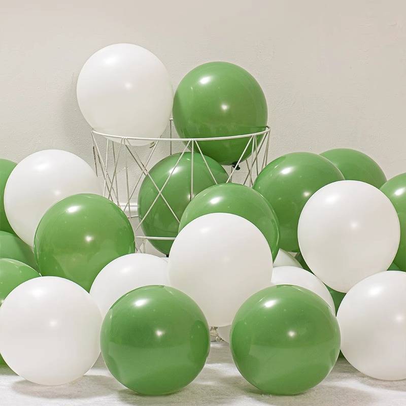 Retro olive avocado Dark Green Balloon Birthday Shopping Mall School Kindergarten Forest Scene Decoration