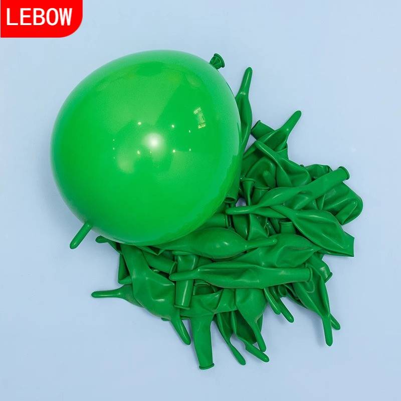[10 -inch] Green Tail Balloon [100]