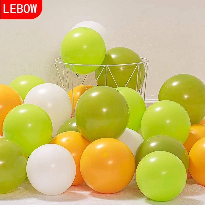 [10 inches] olive green+matte light green+white+lemon yellow [100]