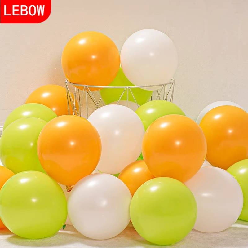 [10 -inch] matte light green+white+lemon yellow [100]