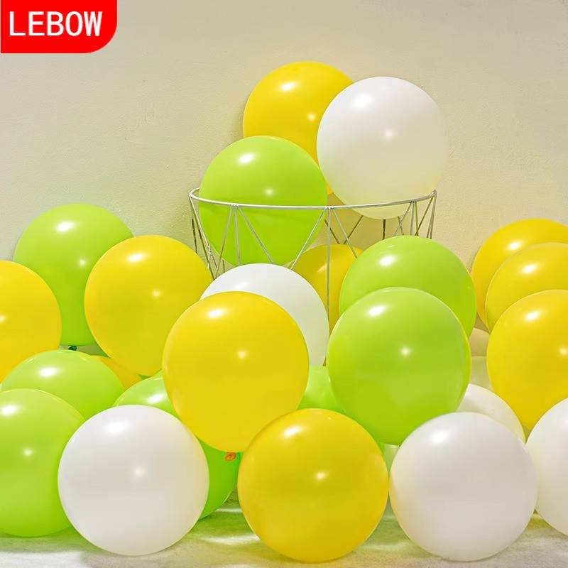 [10 -inch] matte light green+white+yellow [100]