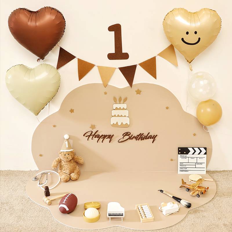 INS Wood Grabbing Products Package Set Female Boy Boys One -year -old Grabbing Birthday Building Prop Rugs