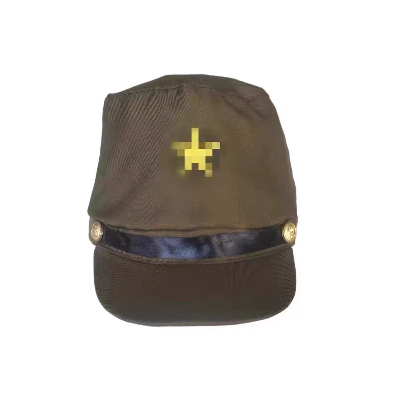 Baga Hat Taoism Performing the Holding Stage Hat Martyrs Hat Japanese Soldiers Surveying Warm and Real Ear Men and Women Funny