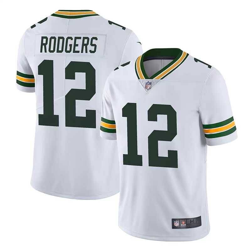 NFL packaging worker Jersey Packers 12#Rodgers 17#10#8#Rugby jacket jersey short sleeves
