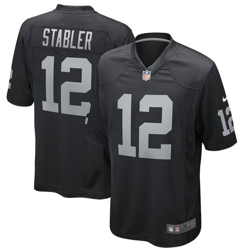 NFL Las Vegas Raditing Team RAIDERS University Edition 12# STABLER Fasal Jersey
