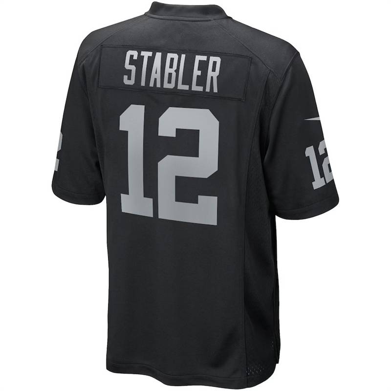 NFL Las Vegas Raditing Team RAIDERS University Edition 12# STABLER Fasal Jersey