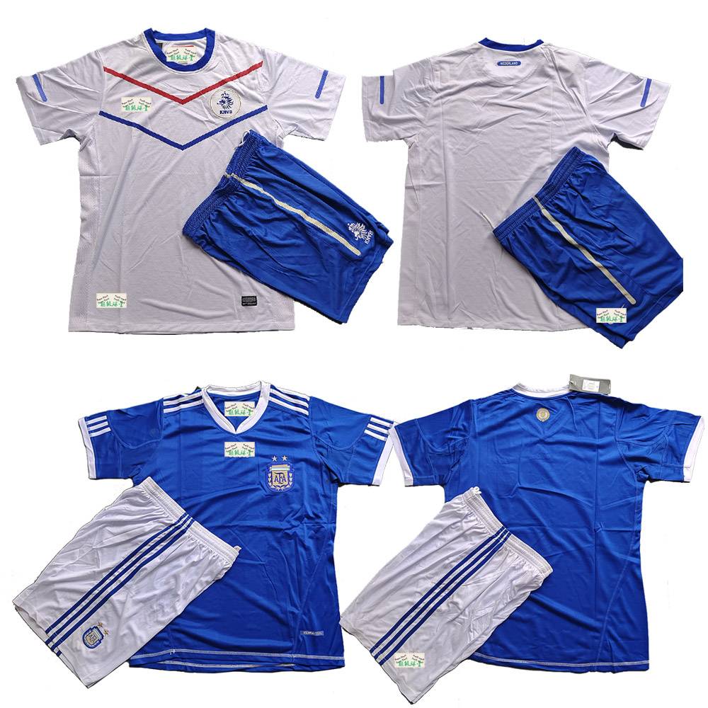 2010 World Cup short -sleeved retro football uniform promotion sells German Brazil, Argentine, Dutch, Mexico