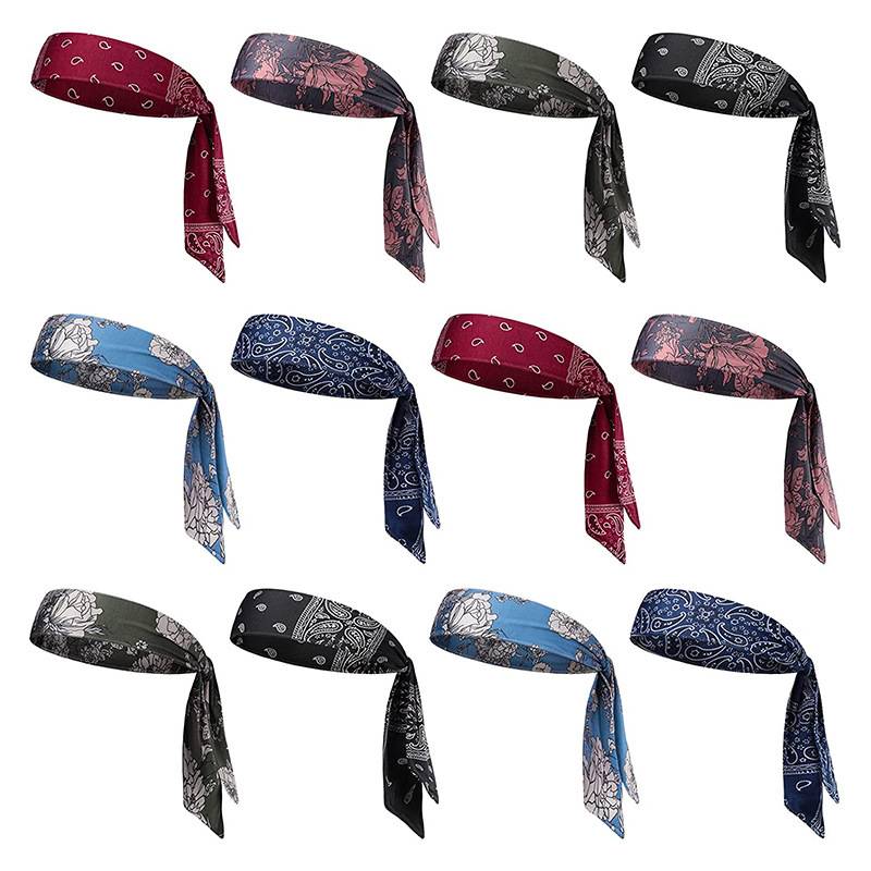 Children's sports hair band boy American street dance square scarf wear waist fruit tennis head strap sweat and street hip -hop headscarf