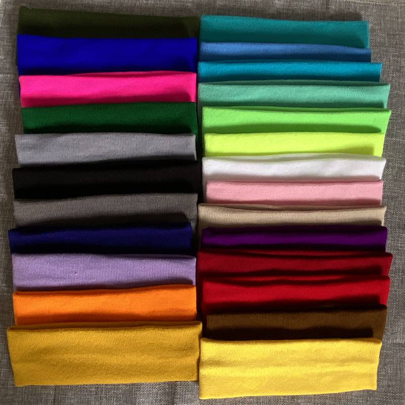 Children's solid color wool hair strap, sweat -proof sweat, sweat, sweat, suits, basketball Latin dance game