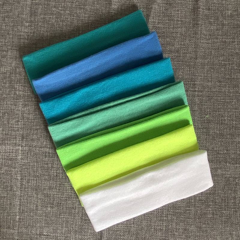 Children's solid color wool hair strap, sweat -proof sweat, sweat, sweat, suits, basketball Latin dance game