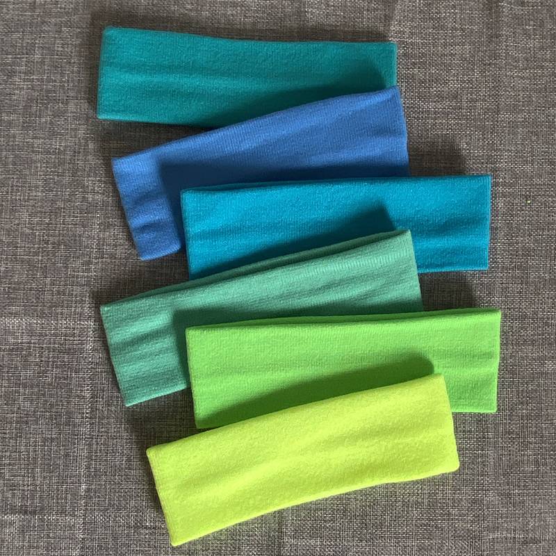 Children's solid color wool hair strap, sweat -proof sweat, sweat, sweat, suits, basketball Latin dance game
