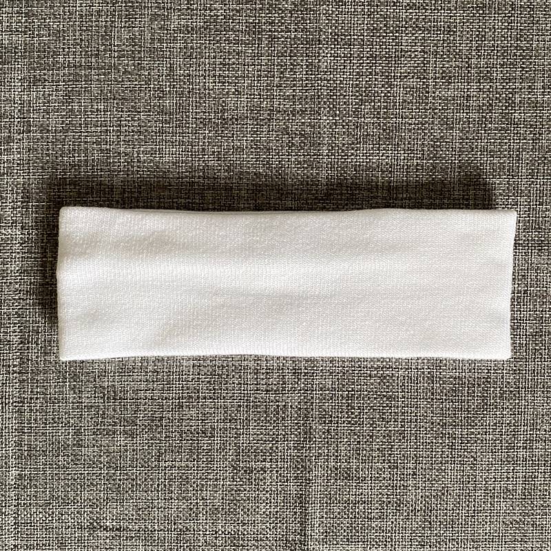White wool hair band