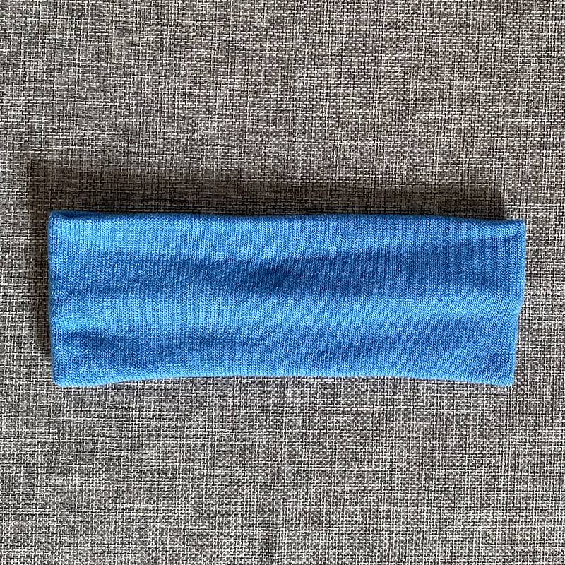 Light blue wool hair band