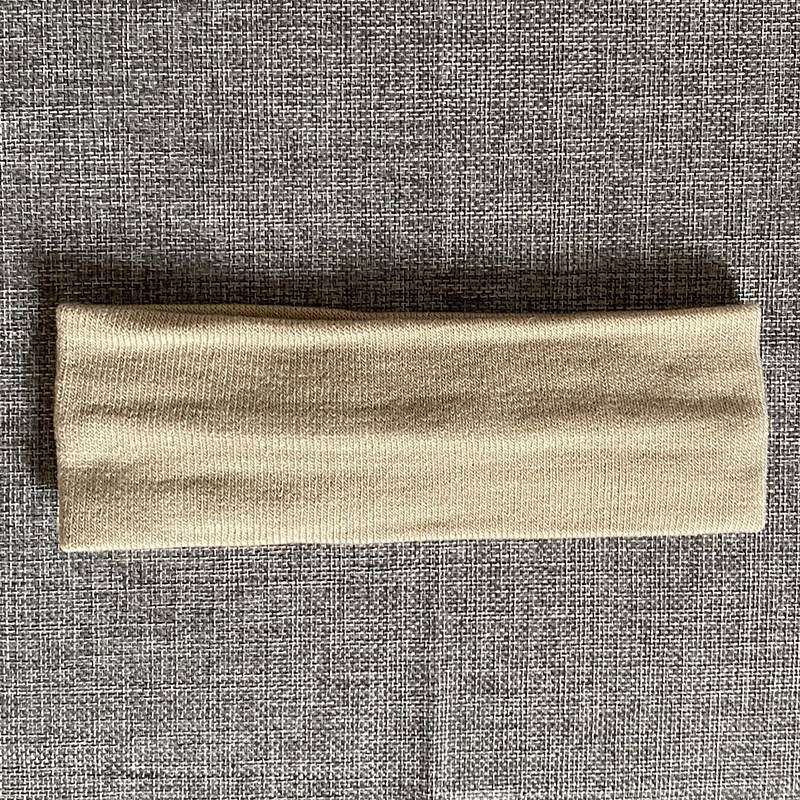 Rice white woolen hair band