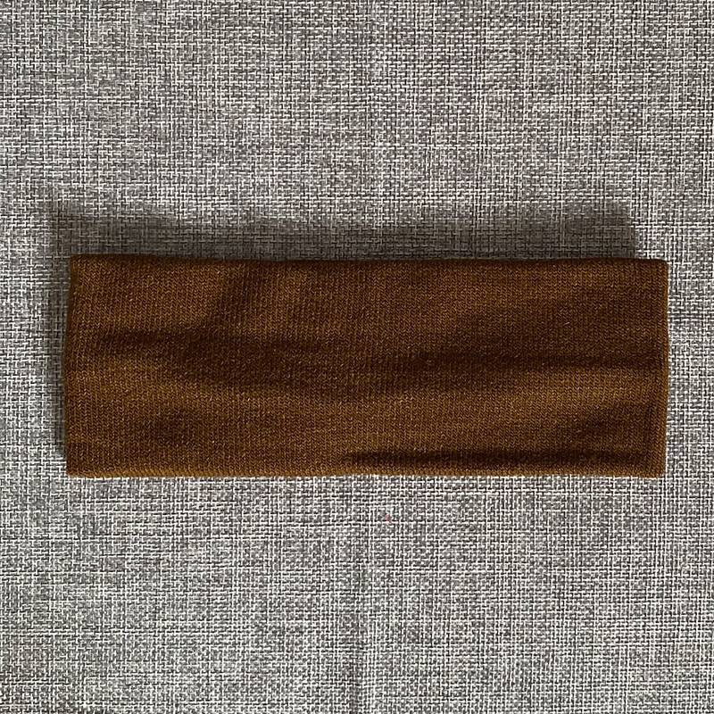 Brown wool hair band